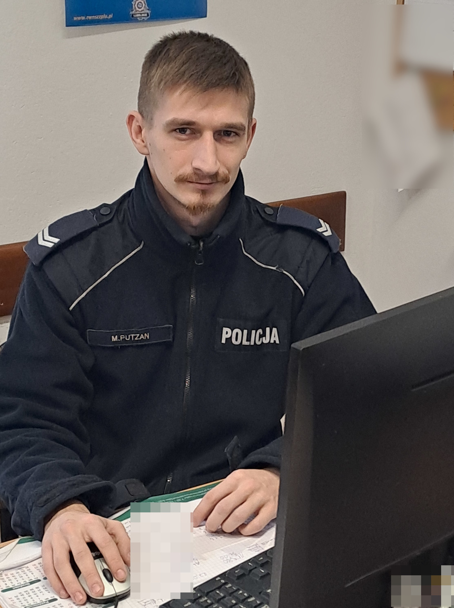 wizerunek dzielnicowego Macieja Putzana