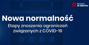 plakat dotyczący zmian ograniczeń COVID