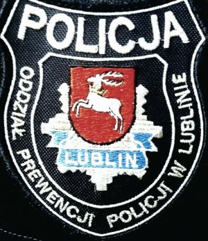 Naszywka na mundur z logo Oddział Prewencji Policji w Lublinie