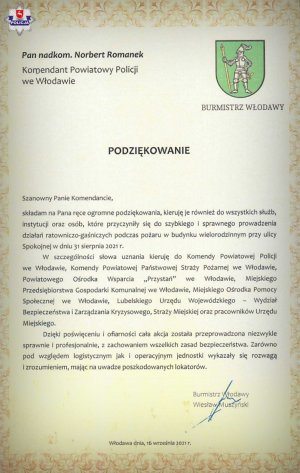 Podziękowanie