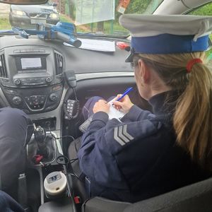 Policjanci podczas pracy