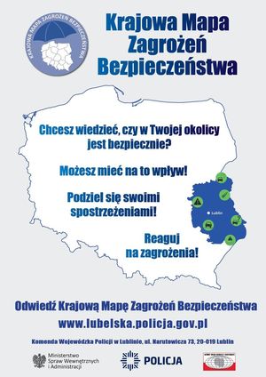 plakat Krajowej Mapy Zagrożeń Bezpieczeństwa