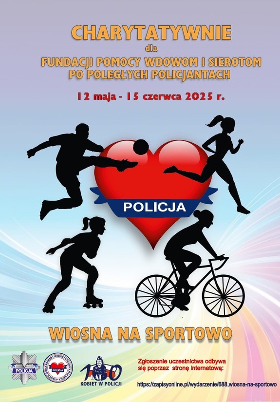 plakat akcji wiosna na sportowo