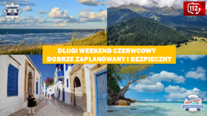plakat bezpieczny weekend czerwcowy