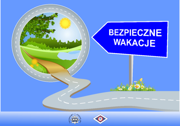 plakat bezpieczne wakacje
