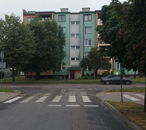 miejsce potrącenia rowerzystki