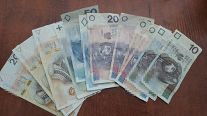 zabezpieczone pieniądze