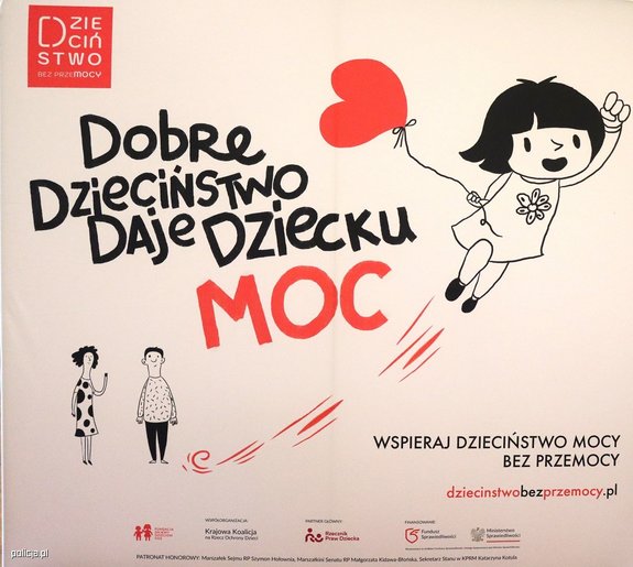 plakat kampanii Dzieciństwo bez Przemocy