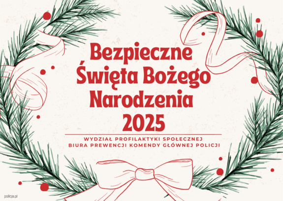 plakat bezpieczne świeta