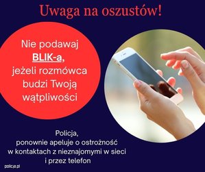 plakat oszustwa BLIK