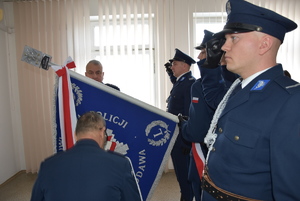 Zdjęcia z uroczystej zbiórki podczas której przekazano obowiązki na stanowisku Komendanta Powiatowego Policji we Włodawie