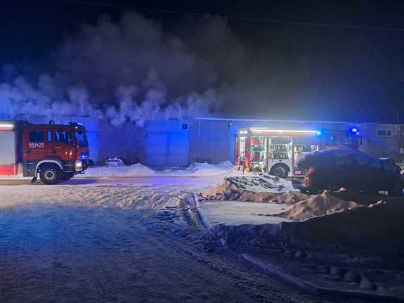 Zdjęcie przedstawiające miejsca wystąpienia pożaru w m. Orchówek