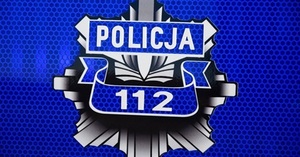 Gwiazda policyjna i napis Policja 112