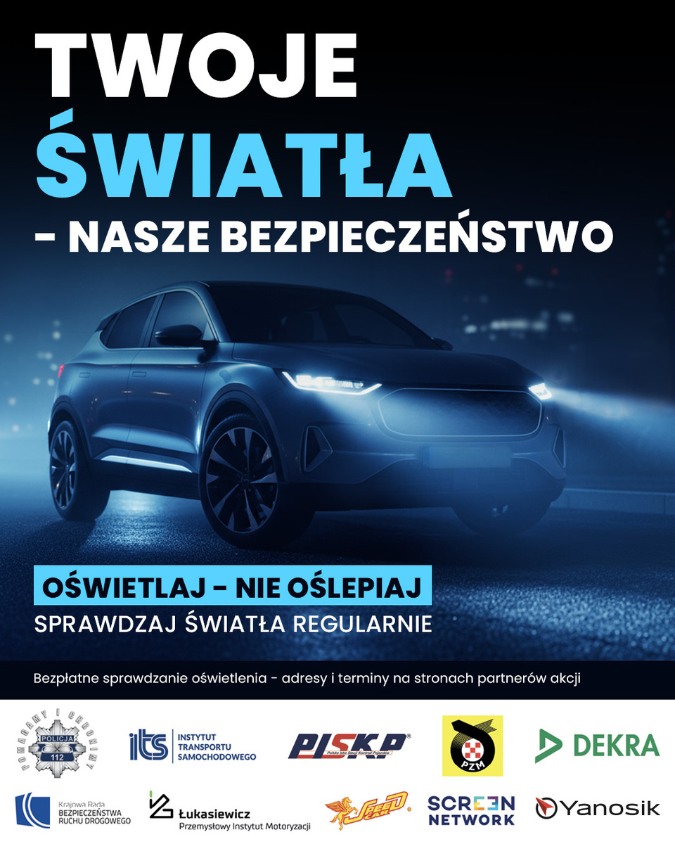 Bezpłatne sprawdzanie świateł pojazdów w powiecie włodawskim